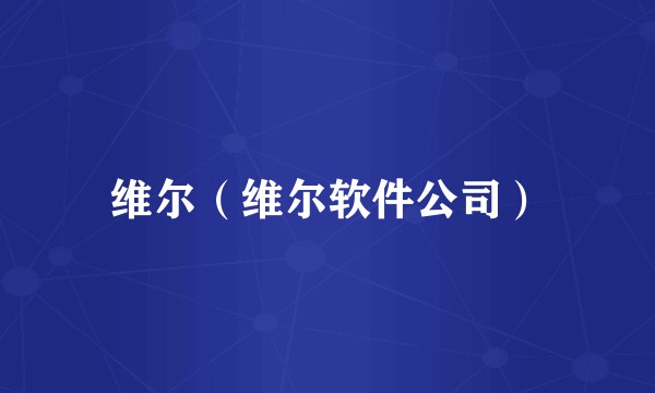 维尔（维尔软件公司）