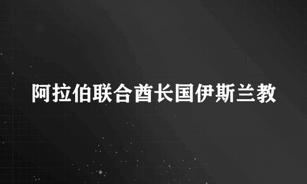 阿拉伯联合酋长国伊斯兰教