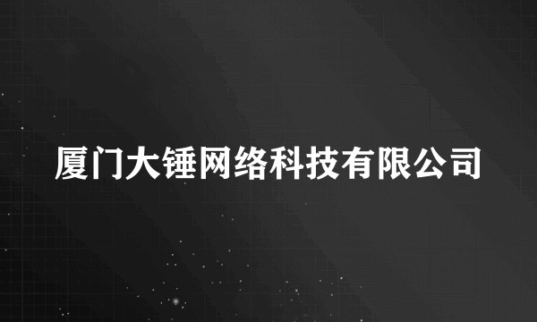 厦门大锤网络科技有限公司