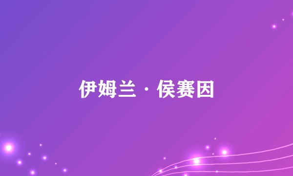 伊姆兰·侯赛因