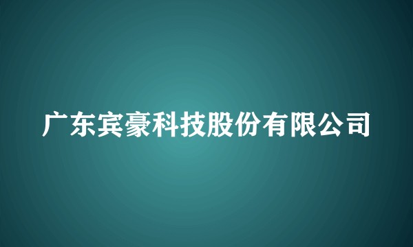 广东宾豪科技股份有限公司