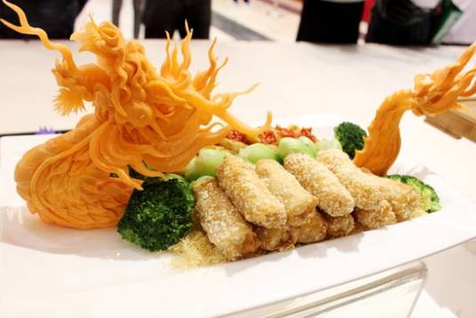 凤穿牡丹（苏州名菜）