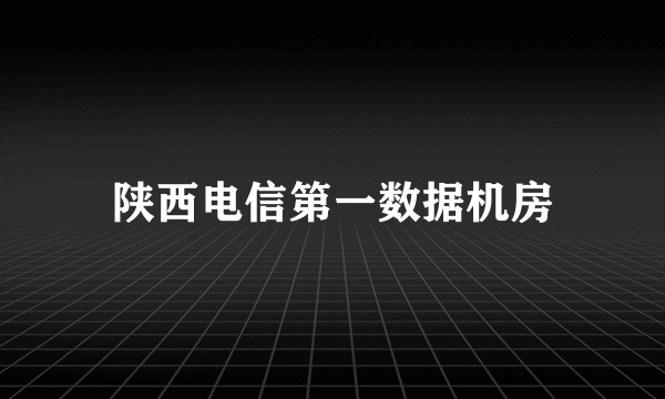 陕西电信第一数据机房