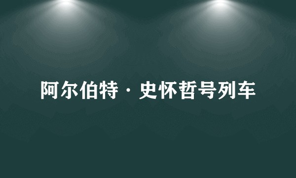 阿尔伯特·史怀哲号列车