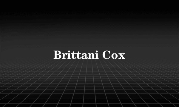 Brittani Cox