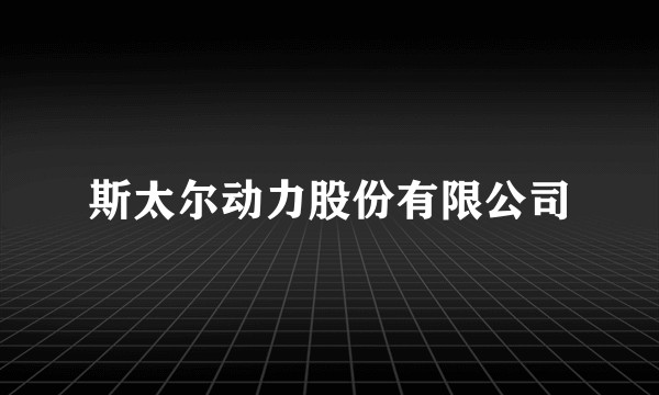斯太尔动力股份有限公司