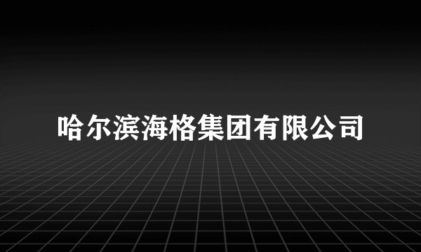 哈尔滨海格集团有限公司