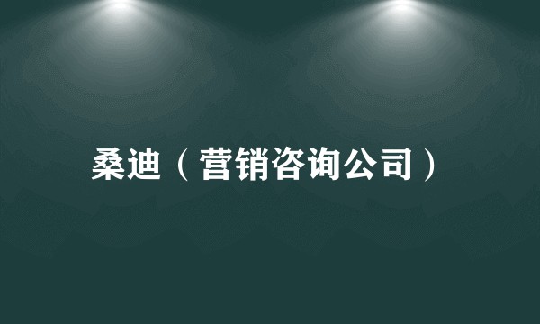 桑迪（营销咨询公司）