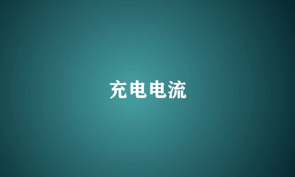 充电电流