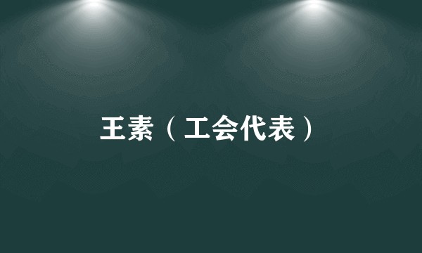 王素（工会代表）