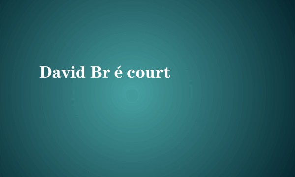 David Brécourt