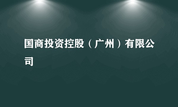 国商投资控股(广州)有限公司