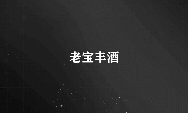 老宝丰酒