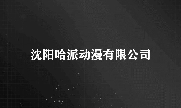 沈阳哈派动漫有限公司
