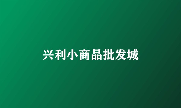 兴利小商品批发城