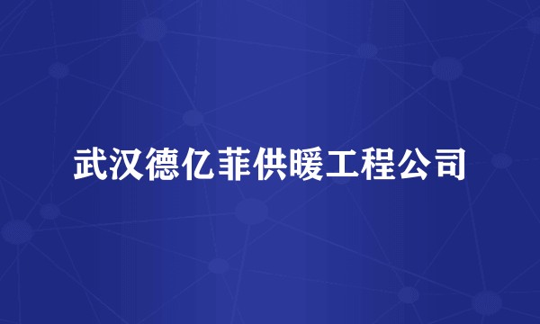 武汉德亿菲供暖工程公司