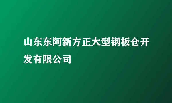 山东东阿新方正大型钢板仓开发有限公司