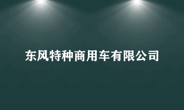 东风特种商用车有限公司