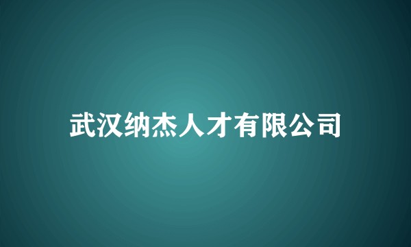 武汉纳杰人才有限公司