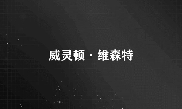 威灵顿·维森特