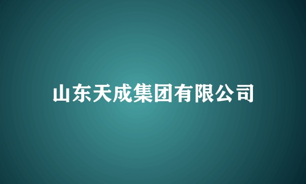 山东天成集团有限公司