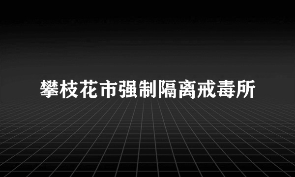 攀枝花市强制隔离戒毒所