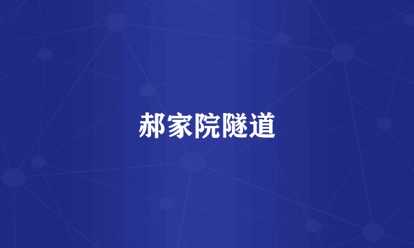 郝家院隧道