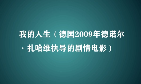 我的人生（德国2009年德诺尔·扎哈维执导的剧情电影）