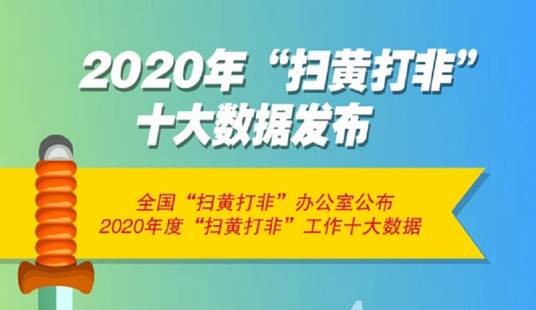 2020年“扫黄打非”十大数据
