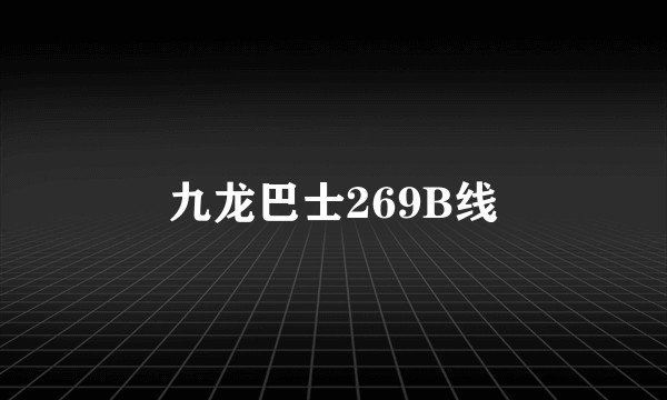 九龙巴士269B线