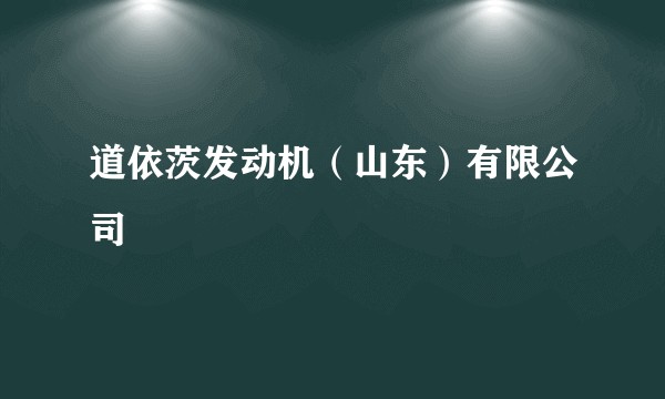 道依茨发动机（山东）有限公司