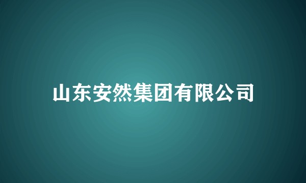 山东安然集团有限公司