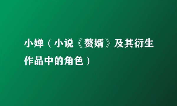 小婵(小说《赘婿》及其衍生作品中的角色)