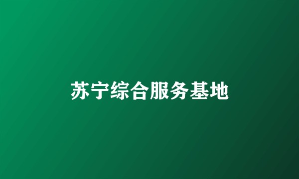 苏宁综合服务基地