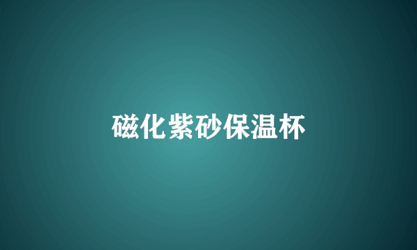 磁化紫砂保温杯