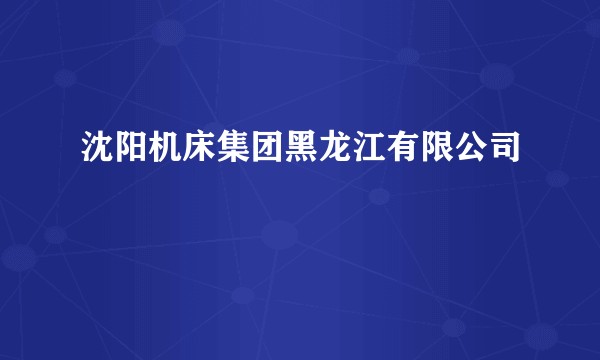 沈阳机床集团黑龙江有限公司