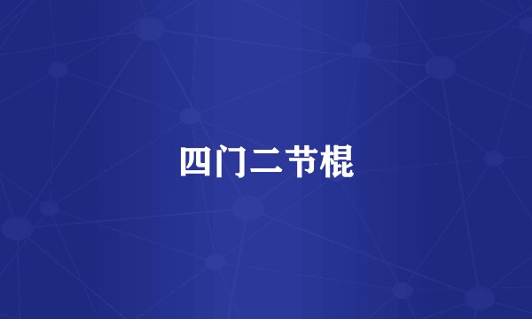 四门二节棍