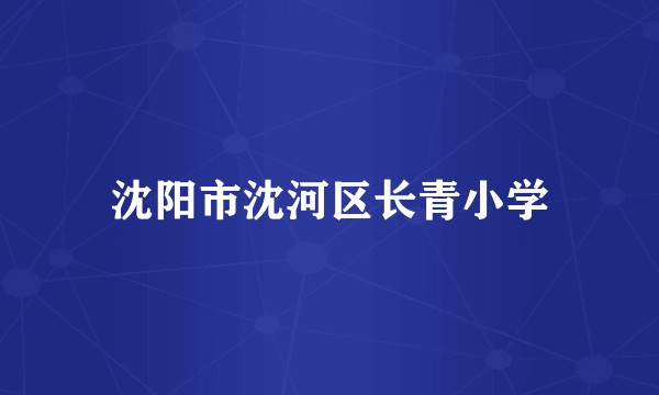 沈阳市沈河区长青小学