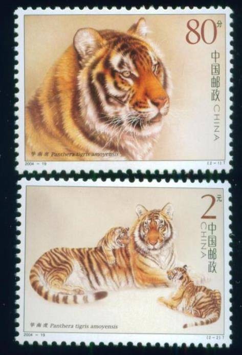 华南虎(中国2004年发行邮票)