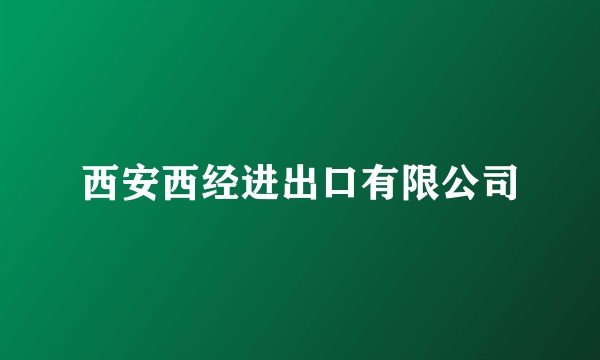 西安西经进出口有限公司