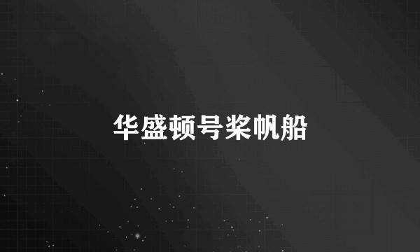 华盛顿号桨帆船