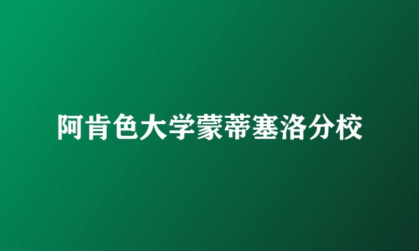 阿肯色大学蒙蒂塞洛分校