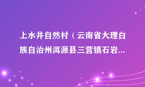 上水井自然村（云南省大理白族自治州洱源县三营镇石岩村委会辖自然村）