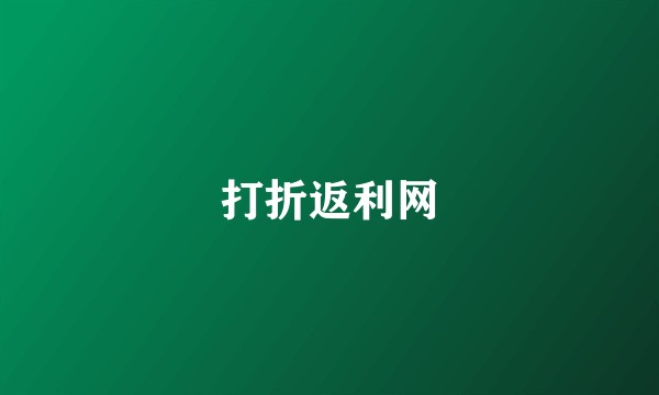 打折返利网