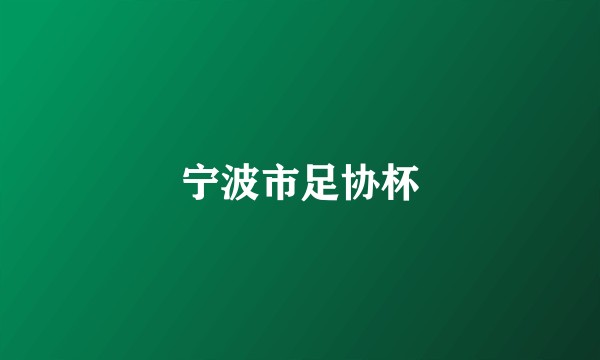 宁波市足协杯