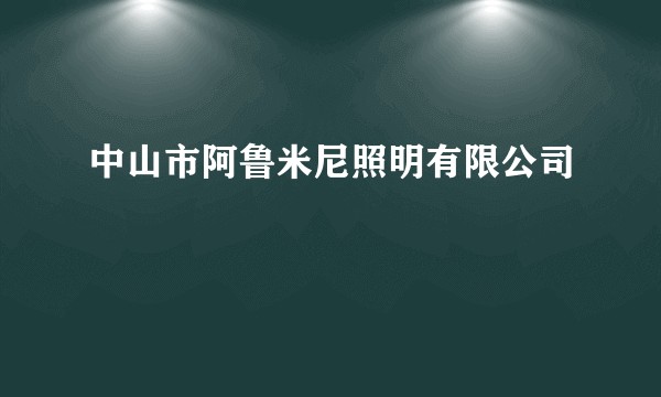 中山市阿鲁米尼照明有限公司