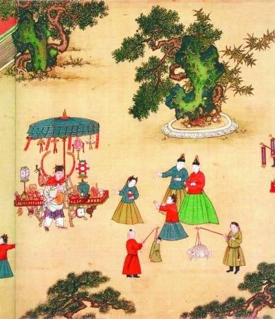 明宪宗元宵行乐图