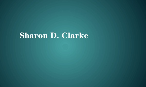 Sharon D. Clarke