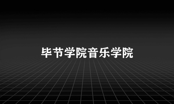 毕节学院音乐学院