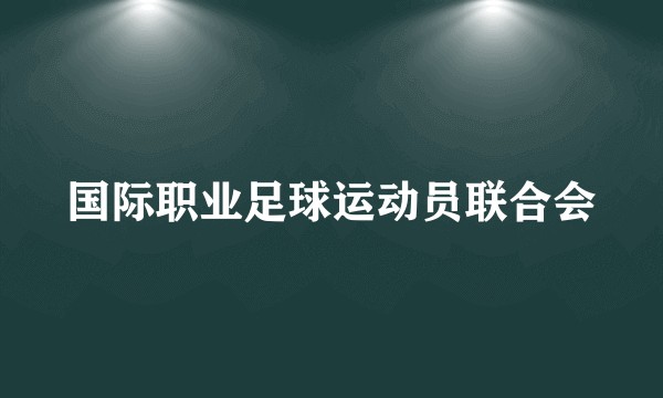 国际职业足球运动员联合会